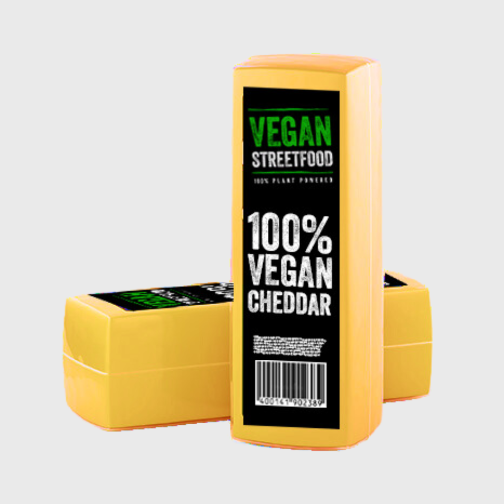 100% Vegan Catering Cheese (1kg) – Cheddar – Vegan Streetfood