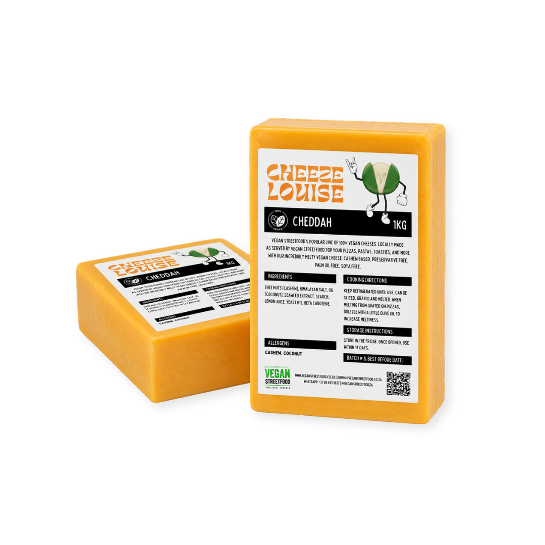 100% Vegan Catering Cheese (1kg) - Cheddar