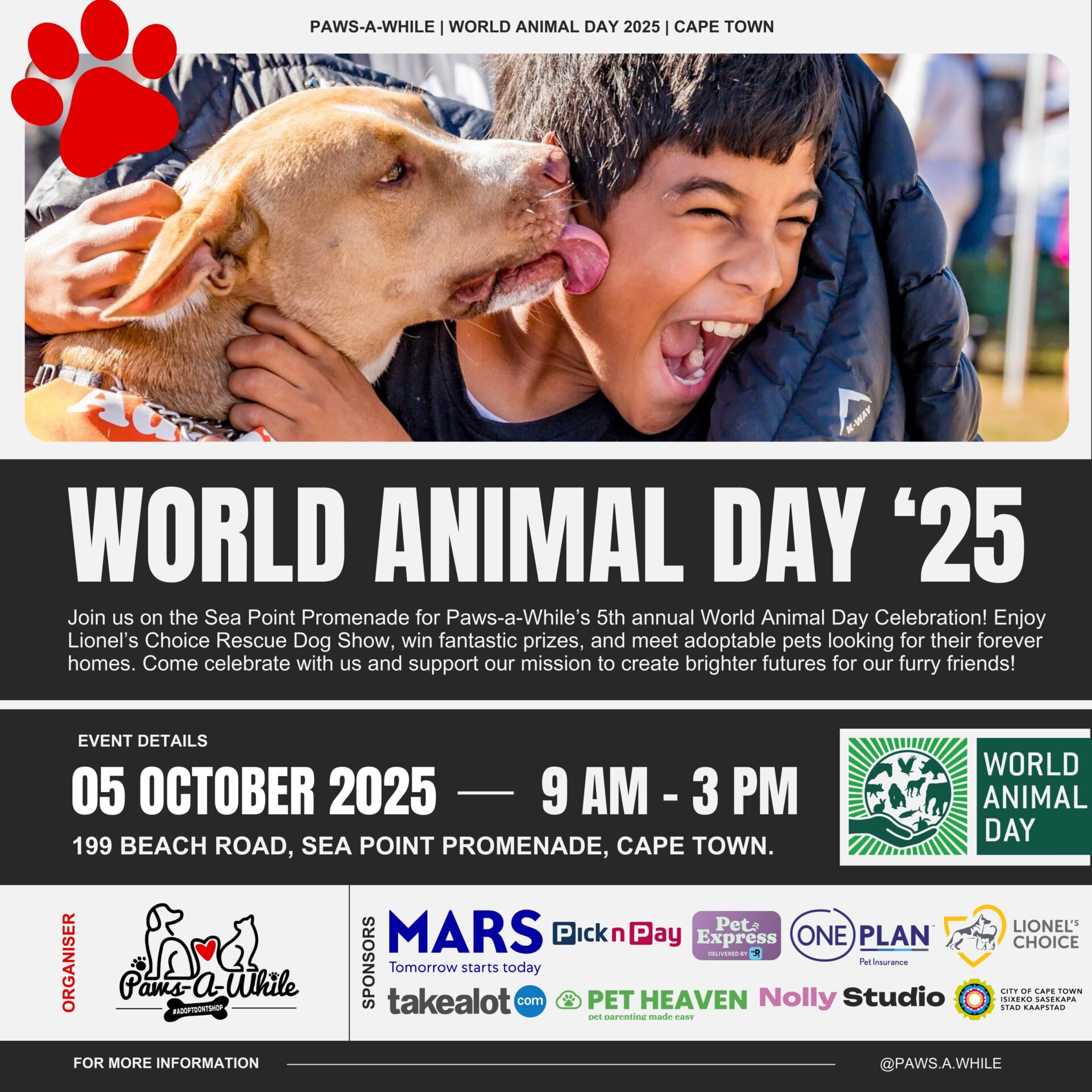 Paws-A-While World Animal Day 2025